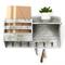 NEX™ Rustic Gray Wall-Mount Mail & Key Holder with 6 Key Hooks and Shelf